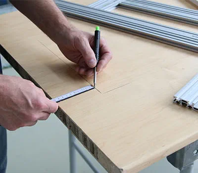 Ajuste de la plantilla