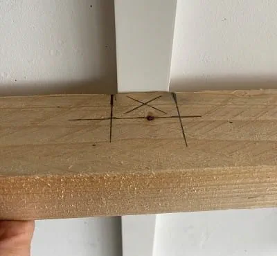 Marcado de la parte que se va a entallar