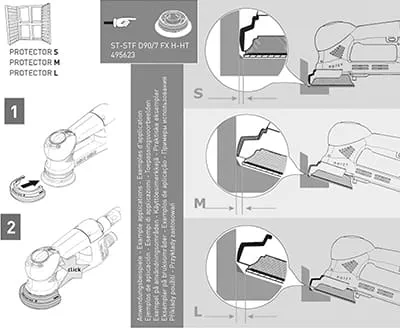 Fijación del protector