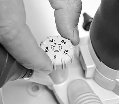 Ajuste de la profundidad de fresado