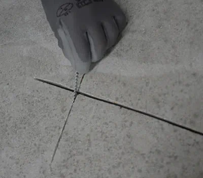 colocar las uniones en las juntas transversales.