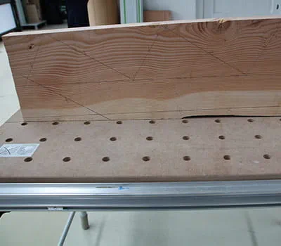 Zanca de la escalera trazada