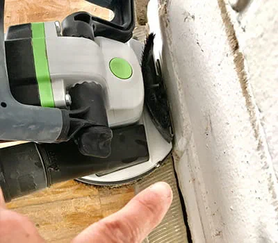 Fresar cerca de los bordes