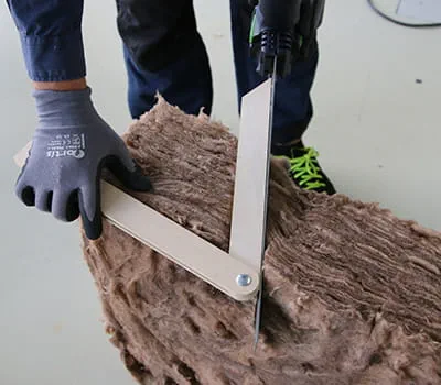 Alineado para el corte angular