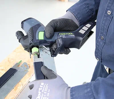 Cambio del equipamiento de corte