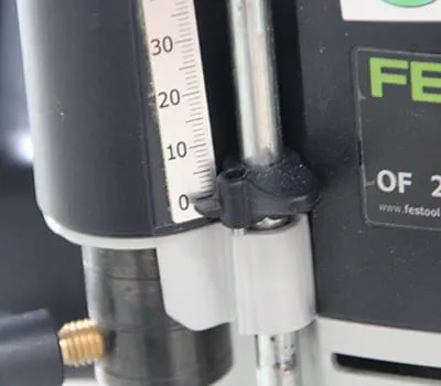 Poner a cero el indicador del tope de profundidad