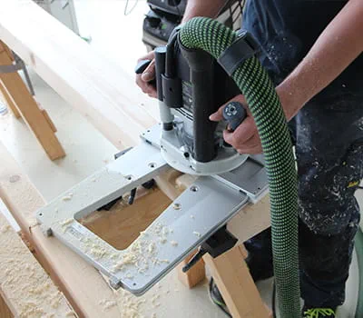 Realizar fresado en los largueros