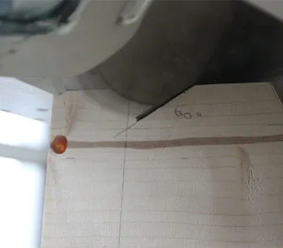 Realizar el corte angular