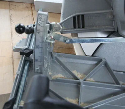 Realización del corte