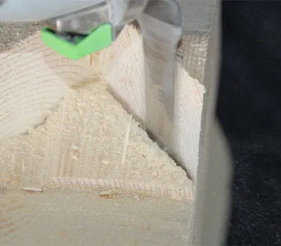 Realizar la entalladura de los cabios de limatesa