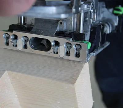 Unión de los postes y la armadura