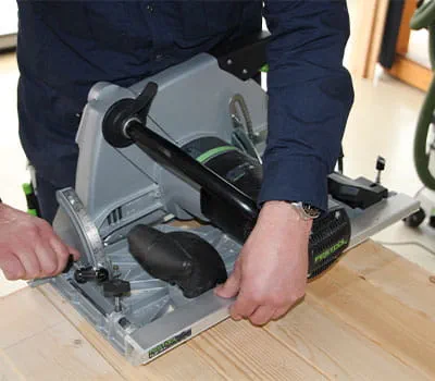 Preparar la sierra circular