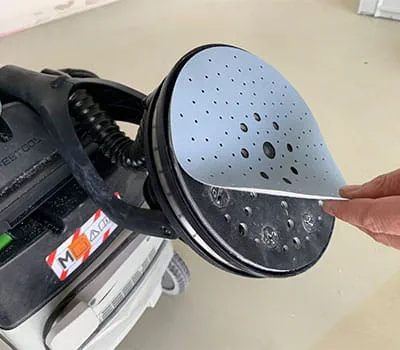 Colocación del abrasivo adecuado