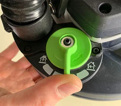 Ajuste de modo continuo del nivel de aspiración