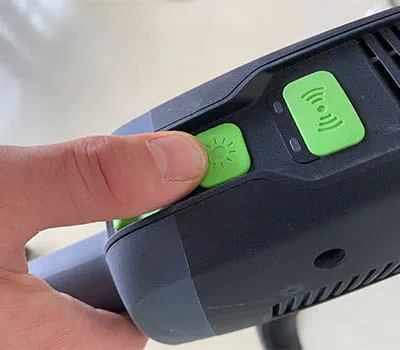 Encendido de la luz LED en caso necesario