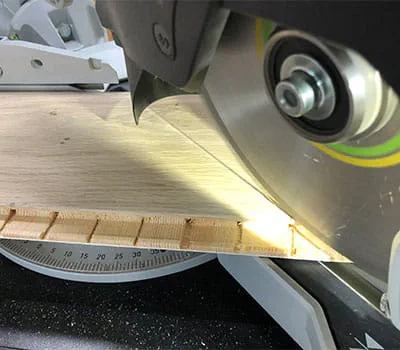 Ajustar la Kapex a 45°