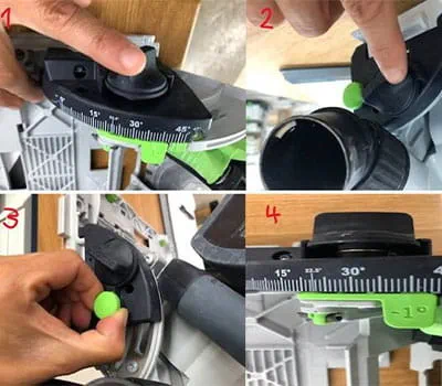 Ajuste de la sierra de incisión