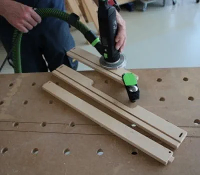 Biselar las piezas del cajón