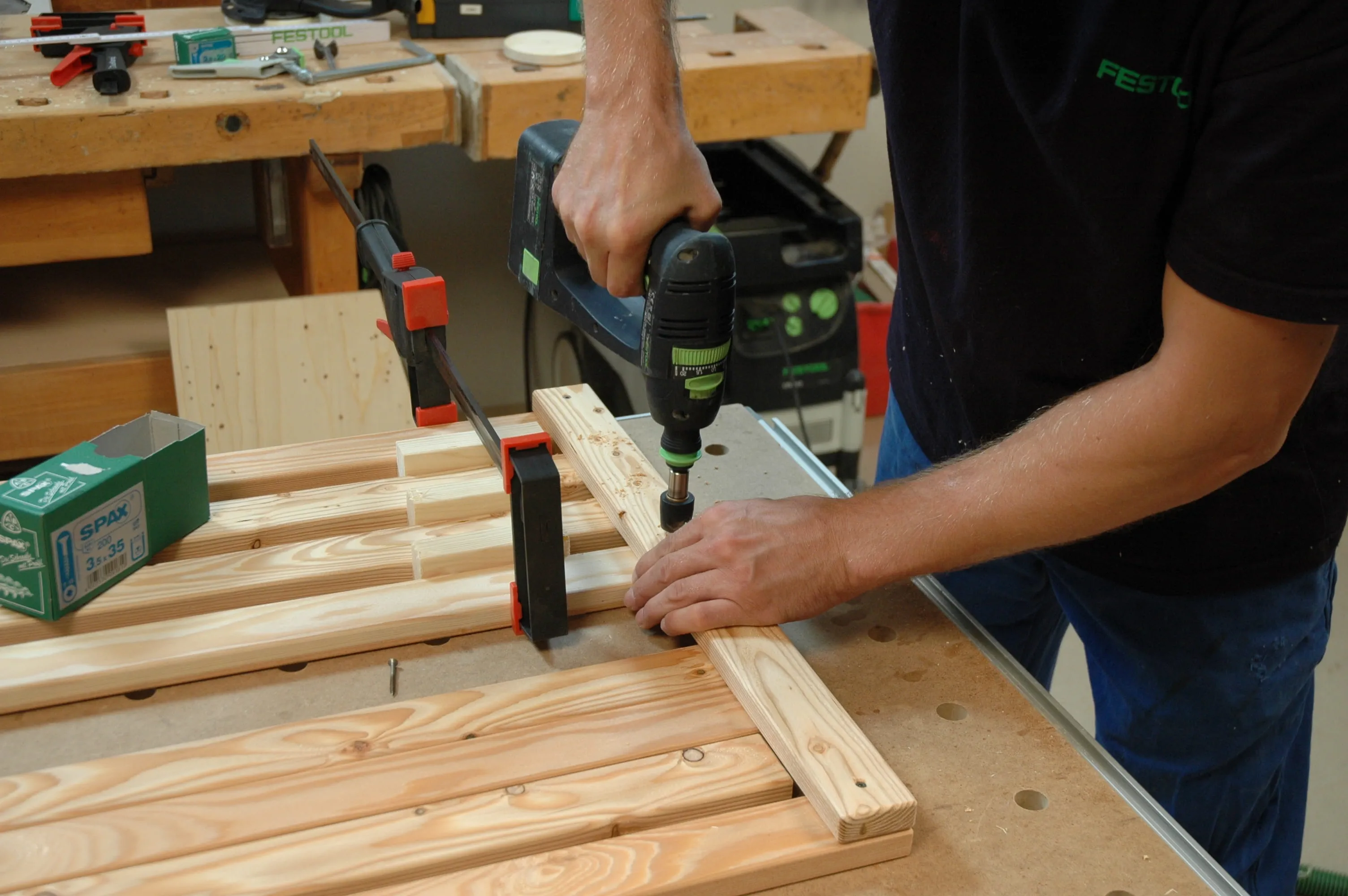 invernadero de madera