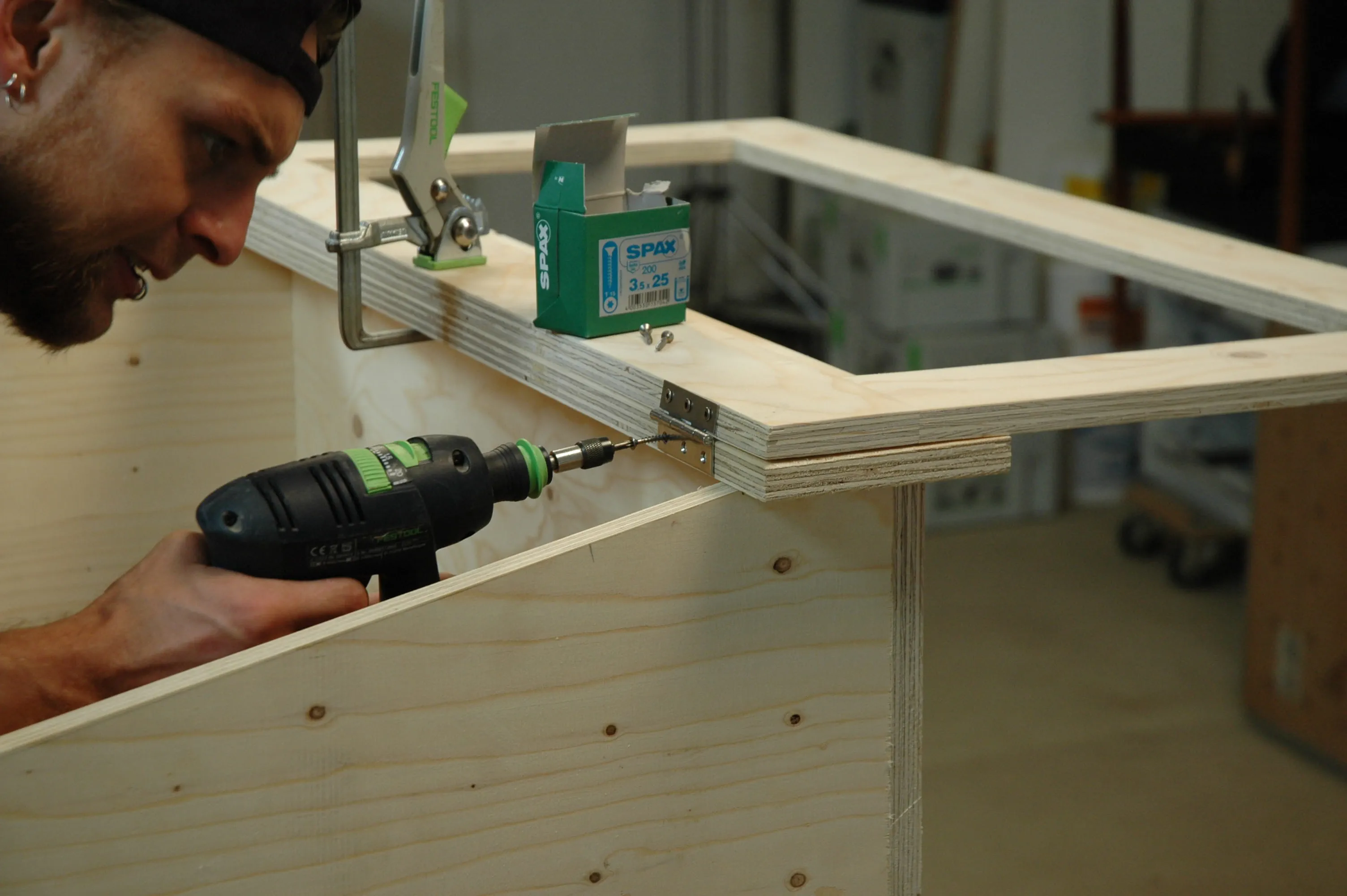 invernadero de madera