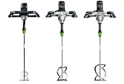 Resumen de los distintos agitadores de Festool