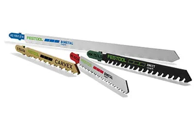 Las diferentes hojas de calar de Festool
