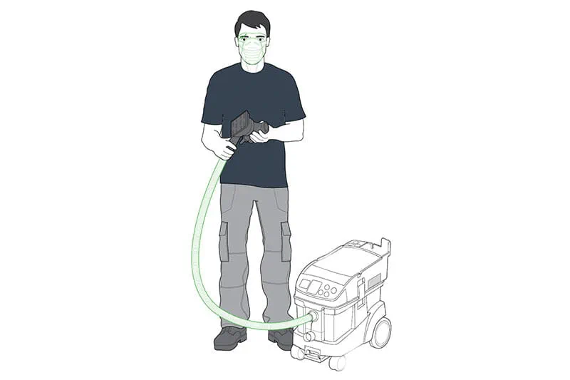 El sistema de aspiración de polvo de Festool
