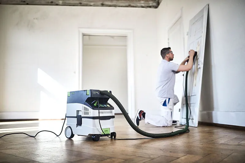 El sistema móvil de aspiración de Festool en acción