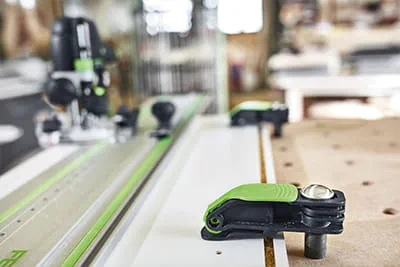 El nuevo riel de guía Festool FS 2.0 con mordaza de palanca MFT