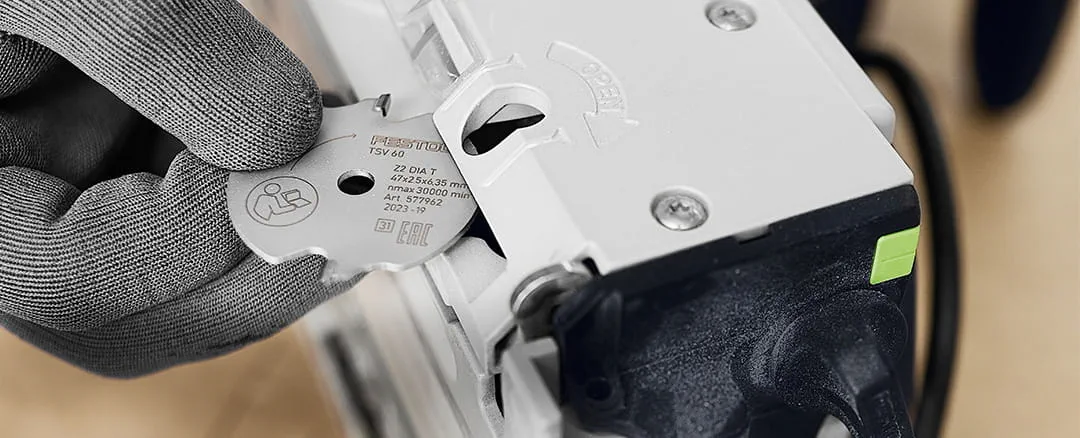 La nueva hoja de serrar con preentallador T2 de Festool